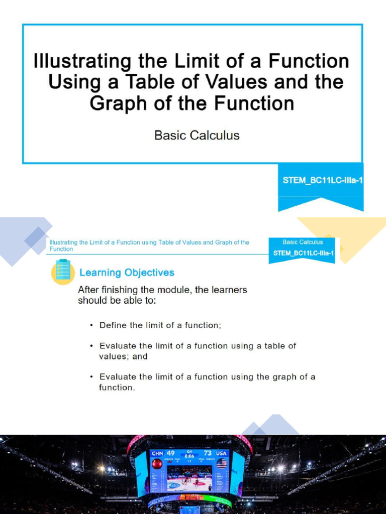 Limits Using Table Of Values