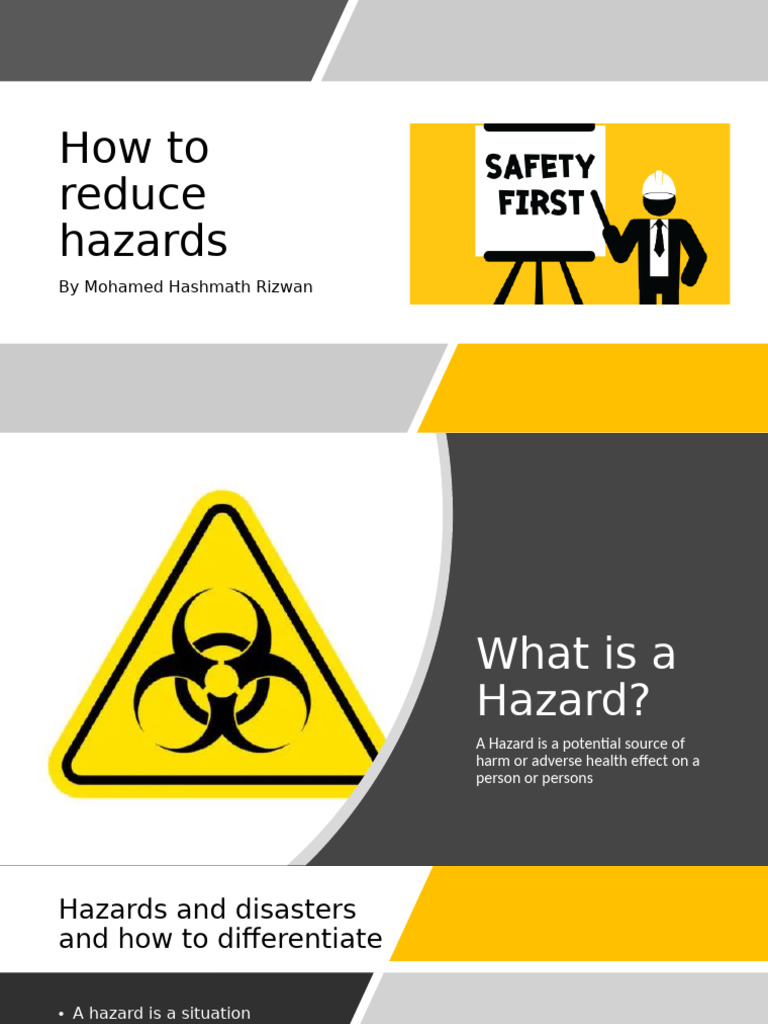Reducing Hazard Pdf