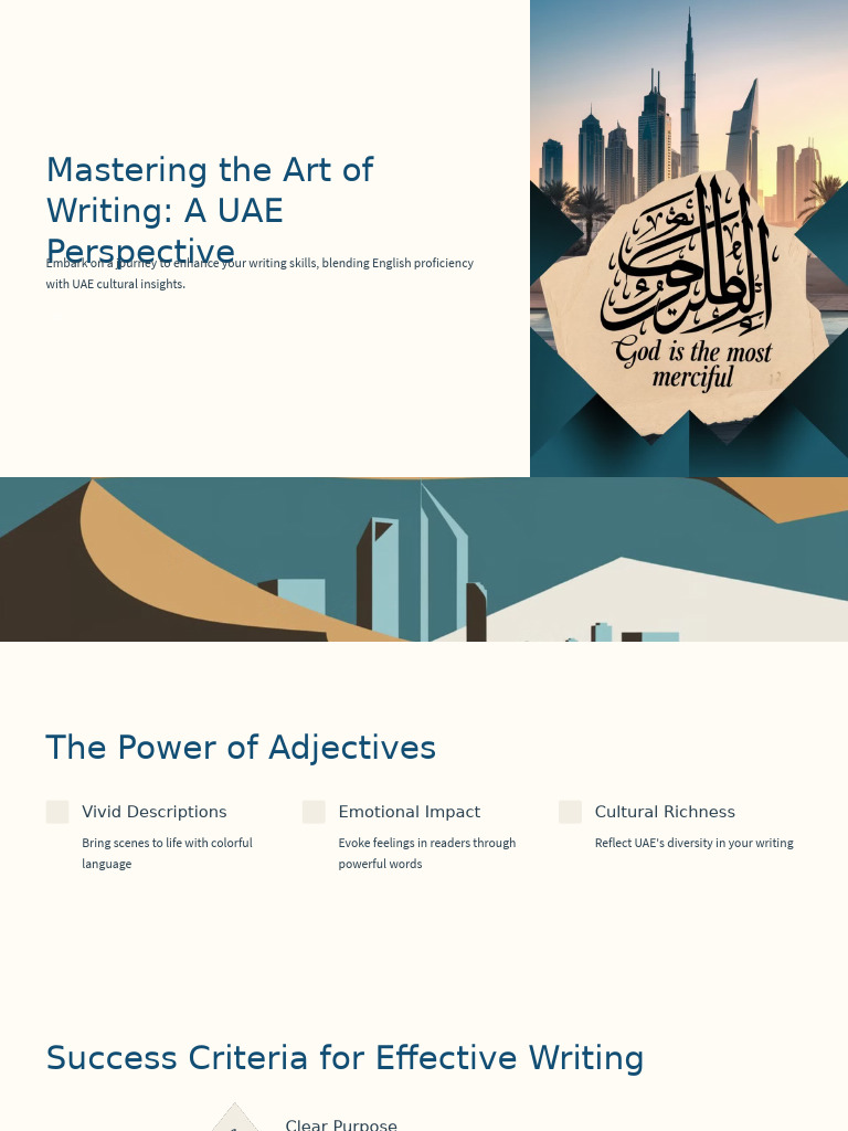 Mastering The Art of Writing A UAE Perspective 1 | PDF | Narrative ...