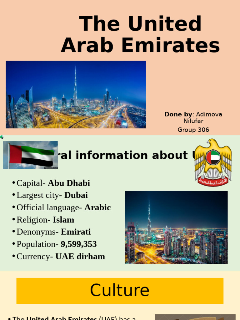The United Arab Emirates | PDF | United Arab Emirates