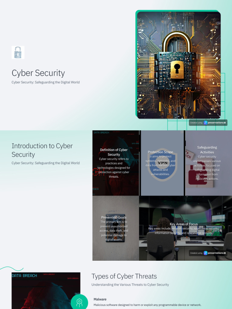 Cyber Security Safeguarding The Digital World | PDF
