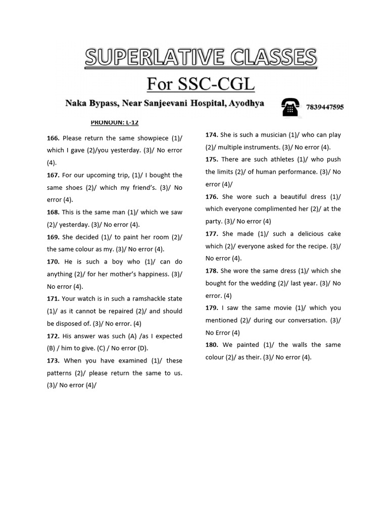 Common Pronoun Errors in English | PDF