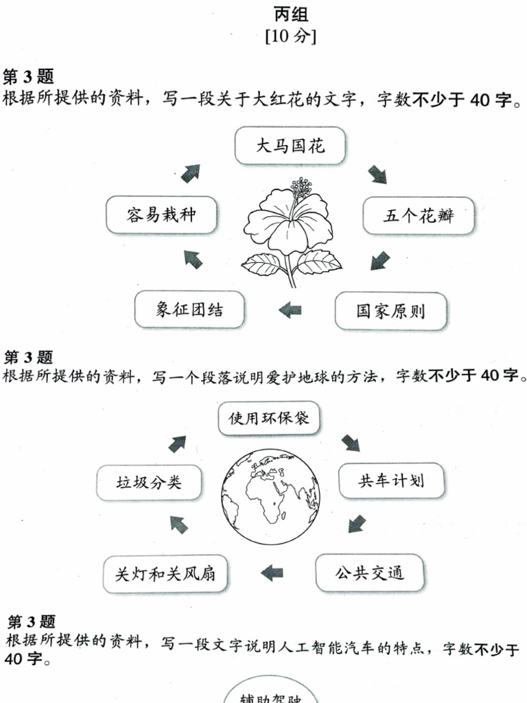 四年级华文作文（丁&丙） | PDF