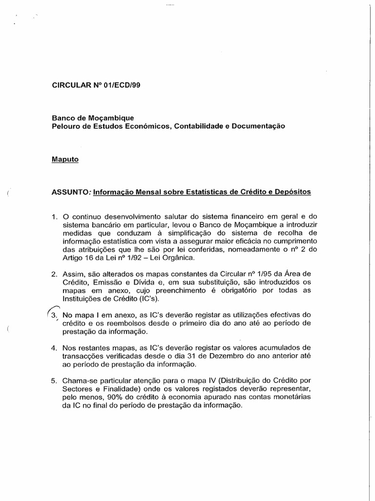 Circular 01ECD99 | PDF