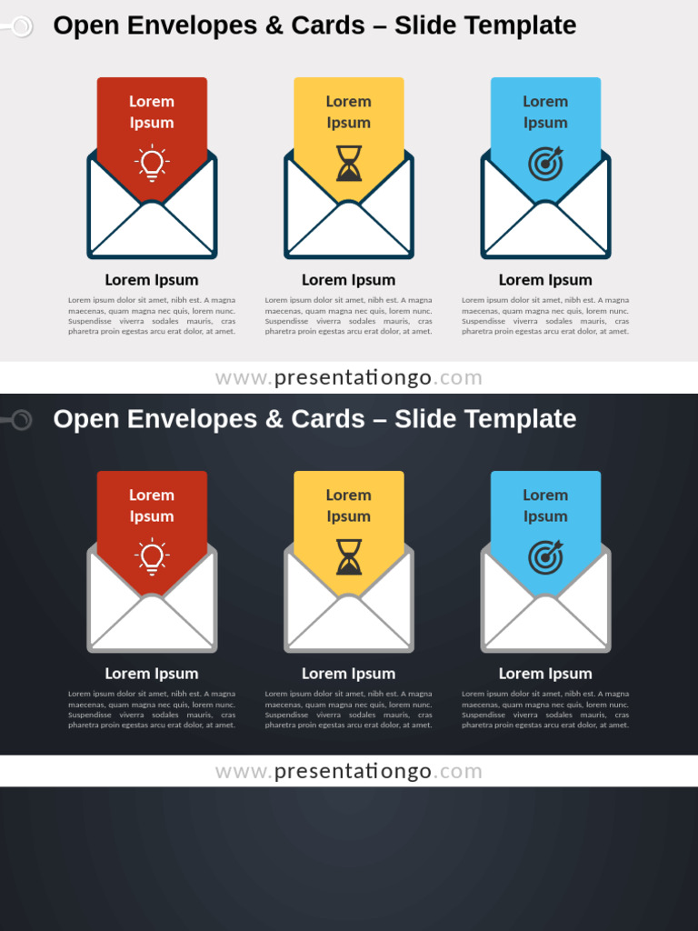Open Envelopes & Cards Template | PDF