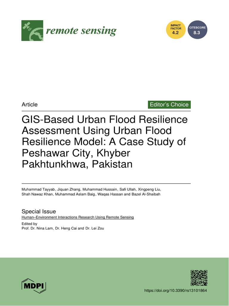 Remotesensing 13 01864 With Cover | PDF | Ecological Resilience | Flood