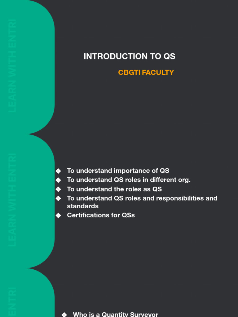 Understanding Quantity Surveyor Roles | PDF | Procurement | Business
