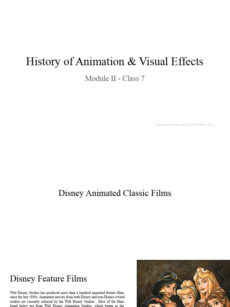 2nd Module - Class 7 | PDF | Walt Disney Animation Studios | Animation