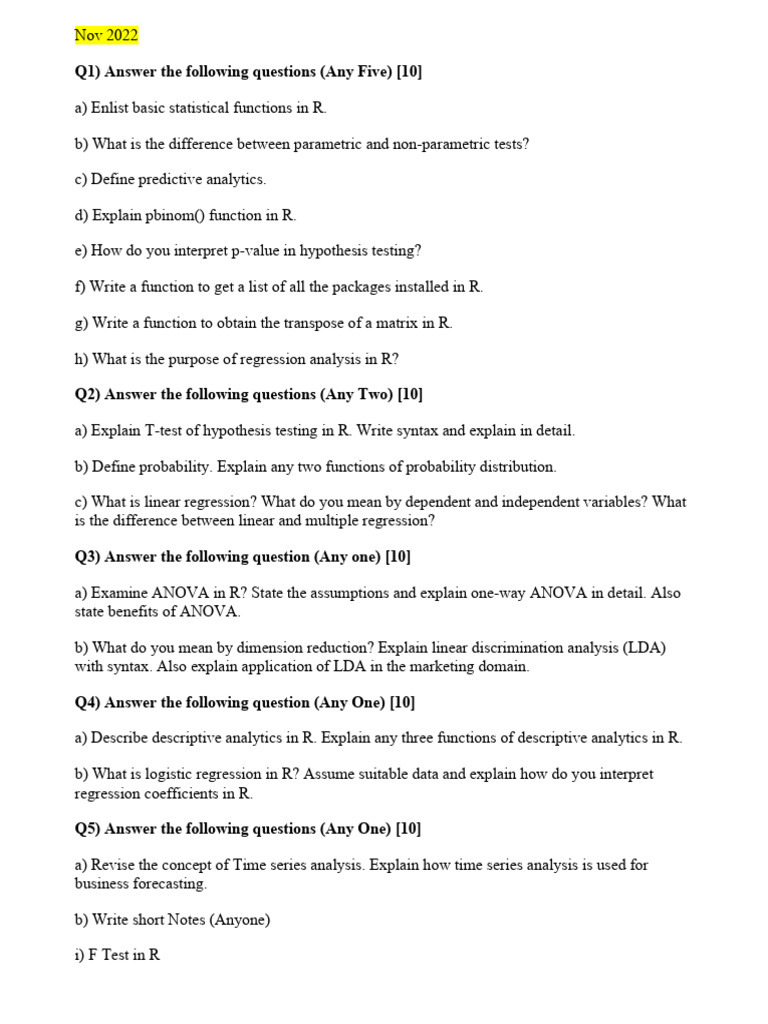 Asmr Notes Pdf Regression Analysis Analysis Of Variance