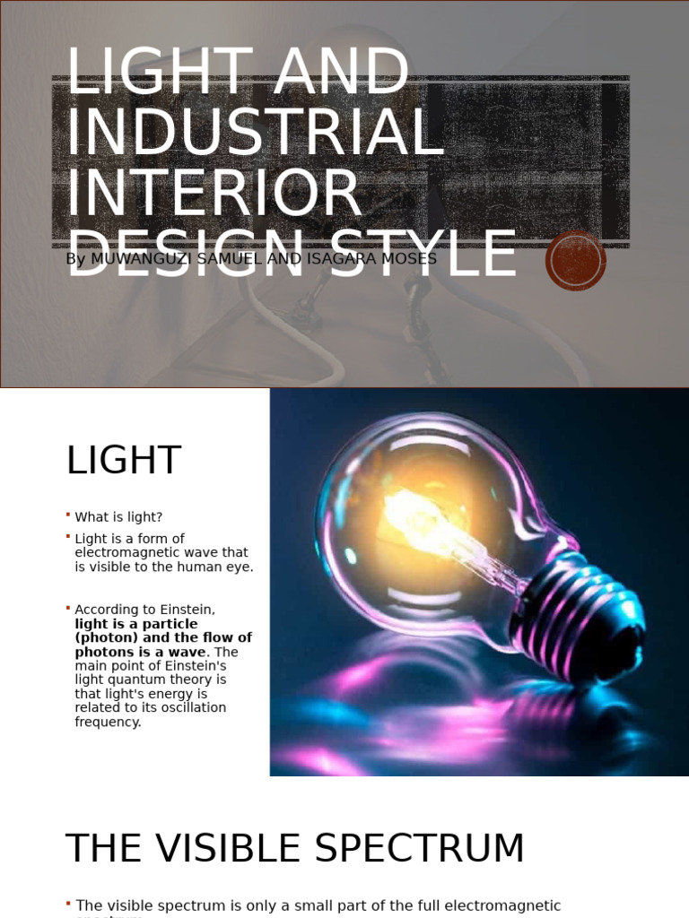 Light in Industrial Interior Design | PDF | Lighting | Light