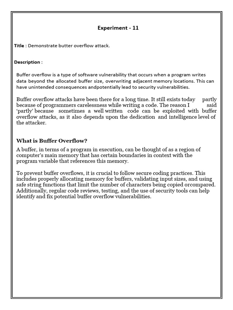 Experiment No 11 2 | PDF