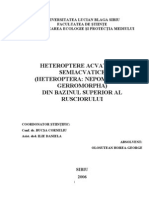 Heteroptere Acvatice Si Semiacvatice Din Bazinul Rusciorului