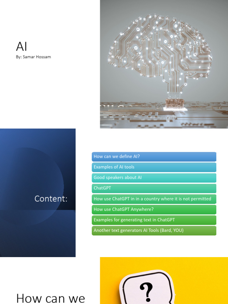 AI Tools and ChatGPT Usage Guide | PDF | Artificial Intelligence ...