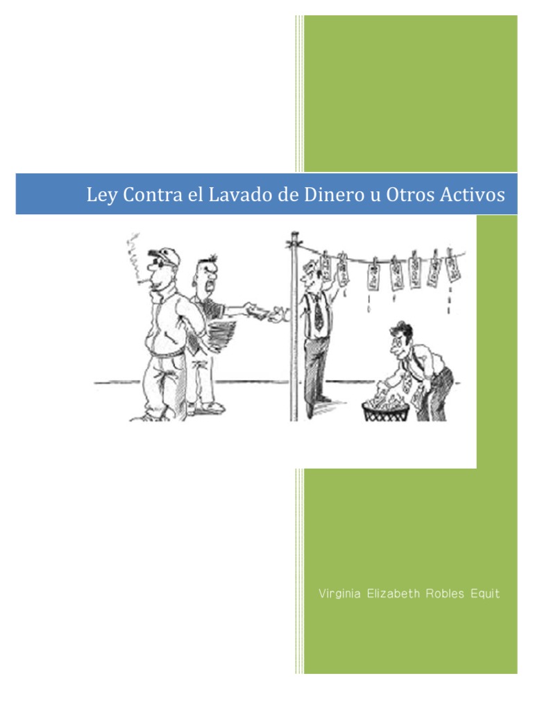 Ley contra el Lavado de Dinero en Guatemala | PDF | Lavado de dinero ...