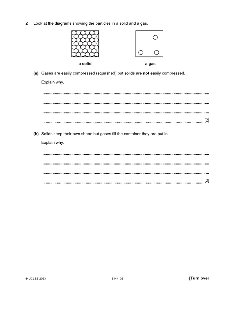 Solid Vs Gas Particle Behavior Explained Pdf