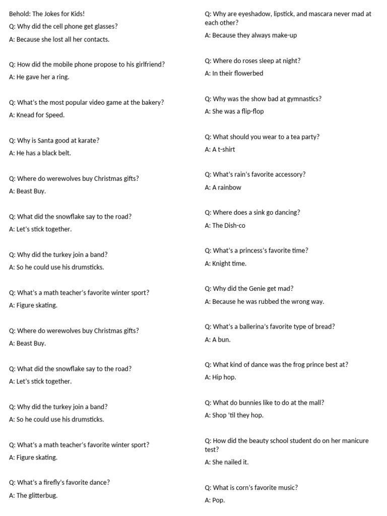 Jokes | PDF