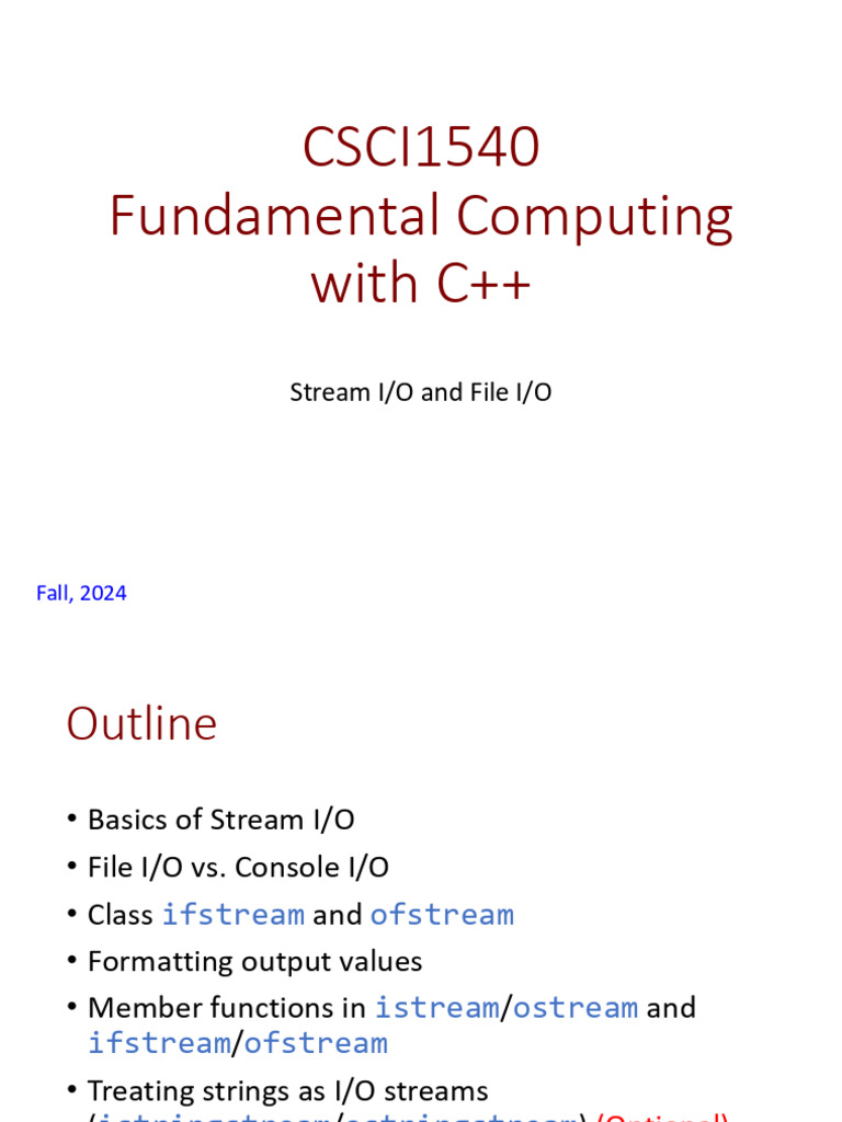lec14-io (1) | PDF | Computer File | Input/Output