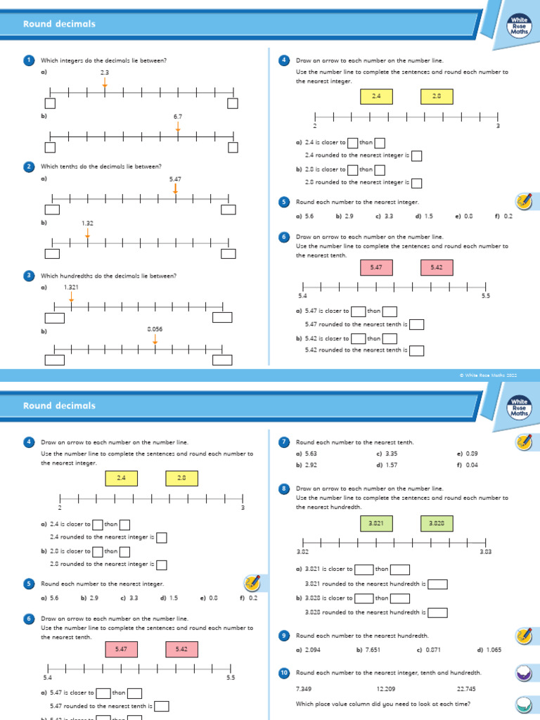 Lesson 3 Worksheet | PDF | Numbers | Rounding