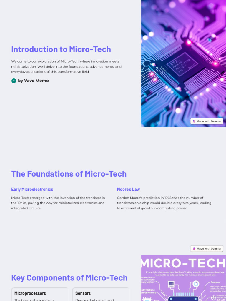 Exploring Micro-Tech Innovations | PDF | Artificial Intelligence ...