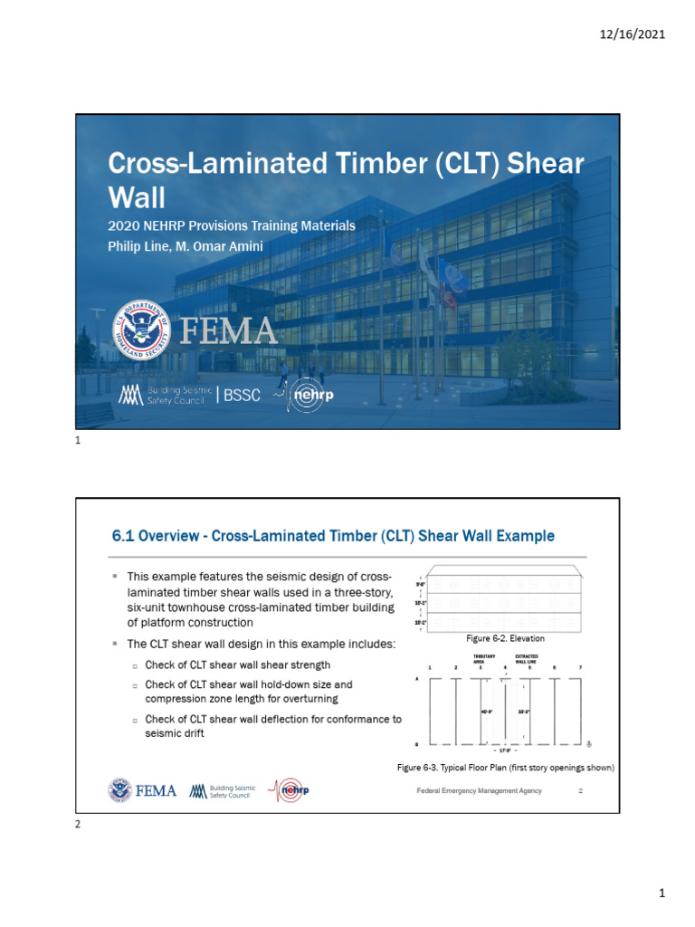 CLT Shear Wall Seismic Design Guide | PDF | Building Engineering ...