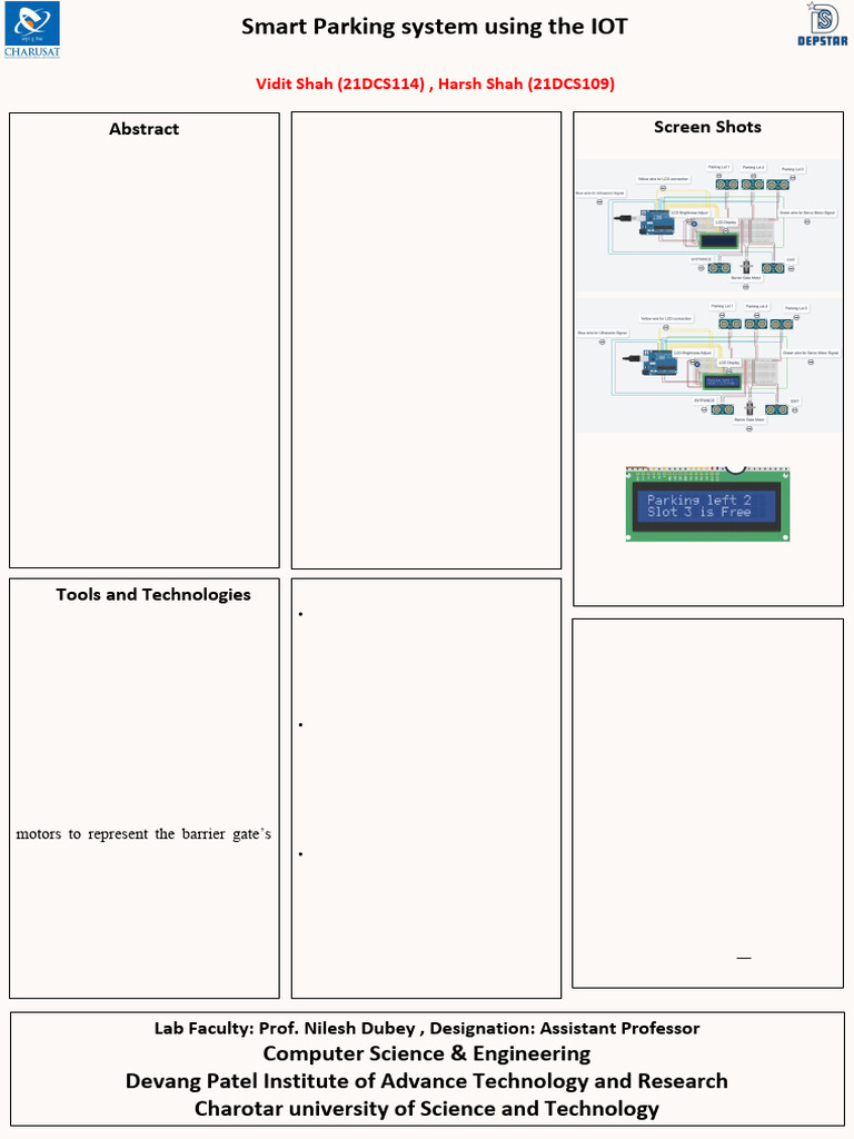 IoT Smart Parking System Overview | PDF | Internet Of Things | Parking