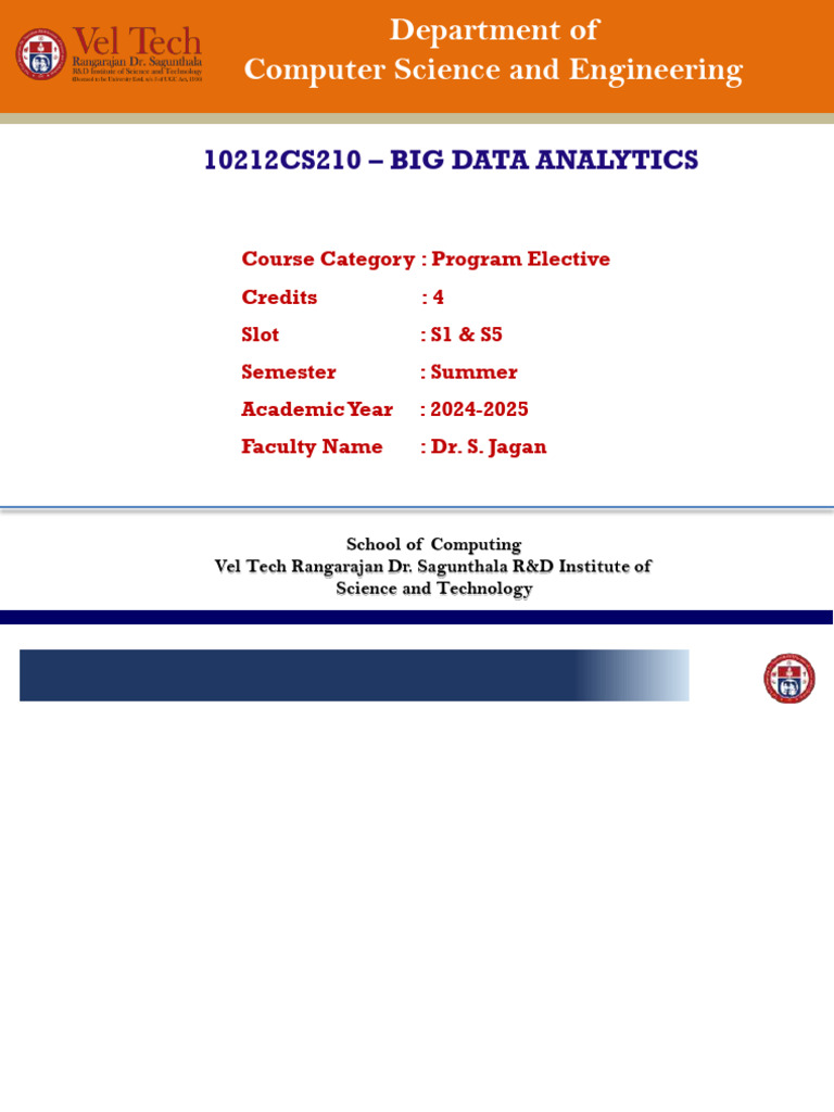 BDA Unit - I | PDF | Data Warehouse | Conceptual Model