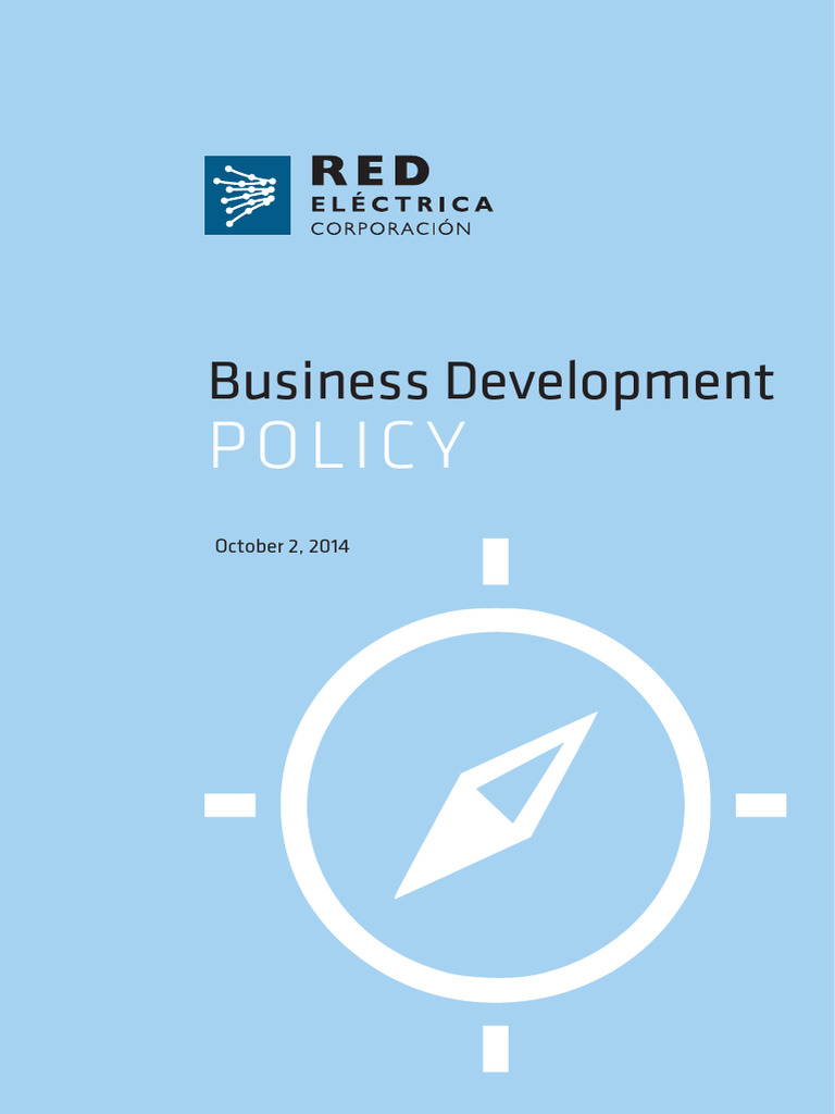 Red Eléctrica Business Development Policy | PDF | Risk | Business