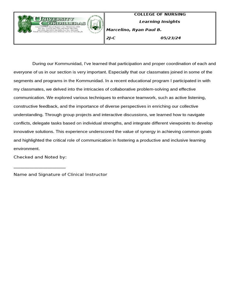 Nursing Students Teamwork Insights Pdf