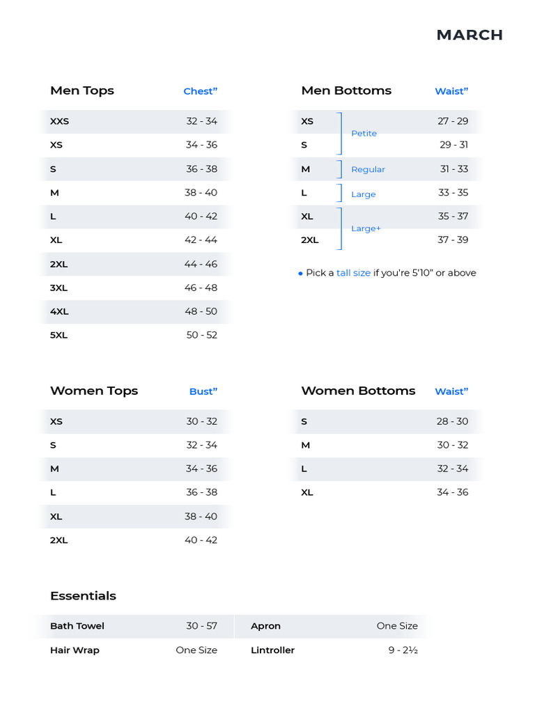 Size Guide | PDF