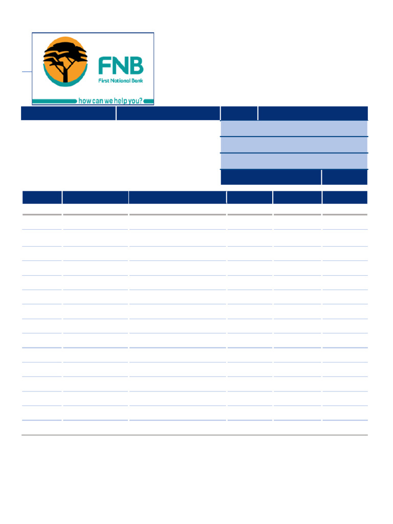 Account Statement for Mr. Brian Mapfumo | PDF | Personal Finance ...