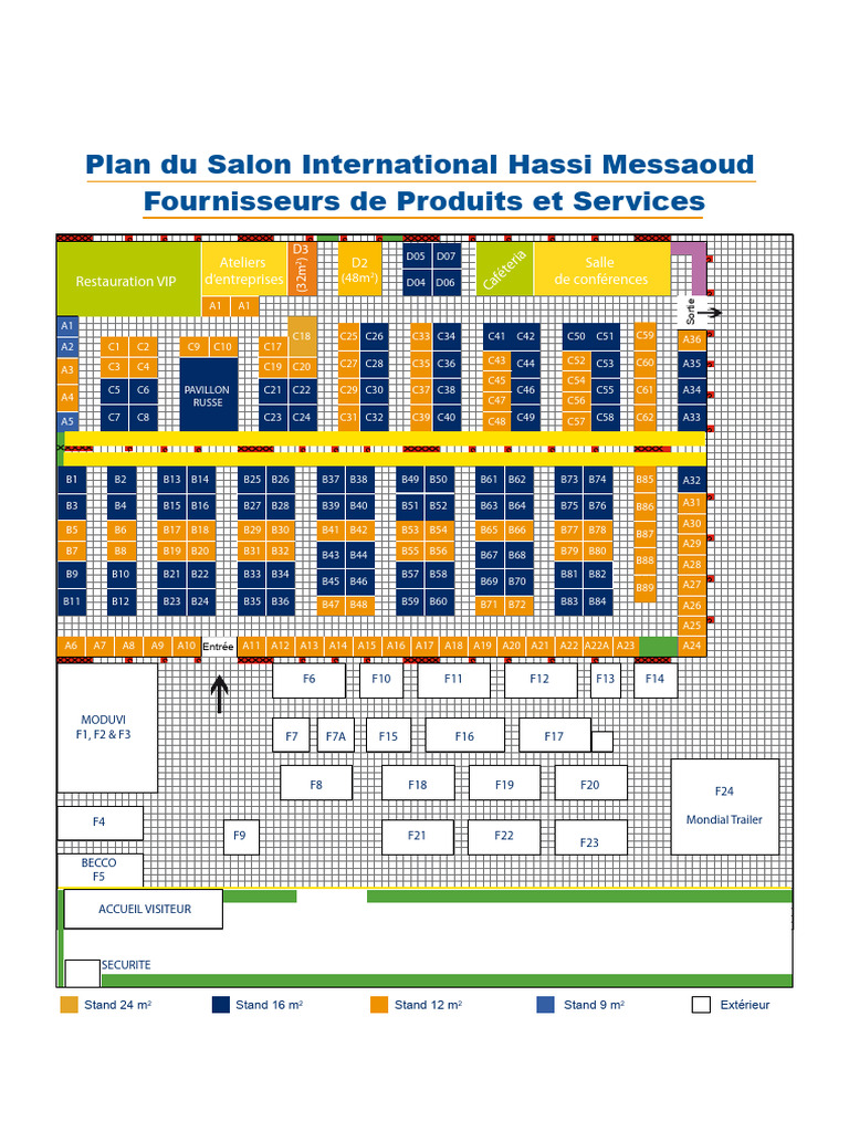 Plan du Salon Hassi Messaoud 2023 | PDF