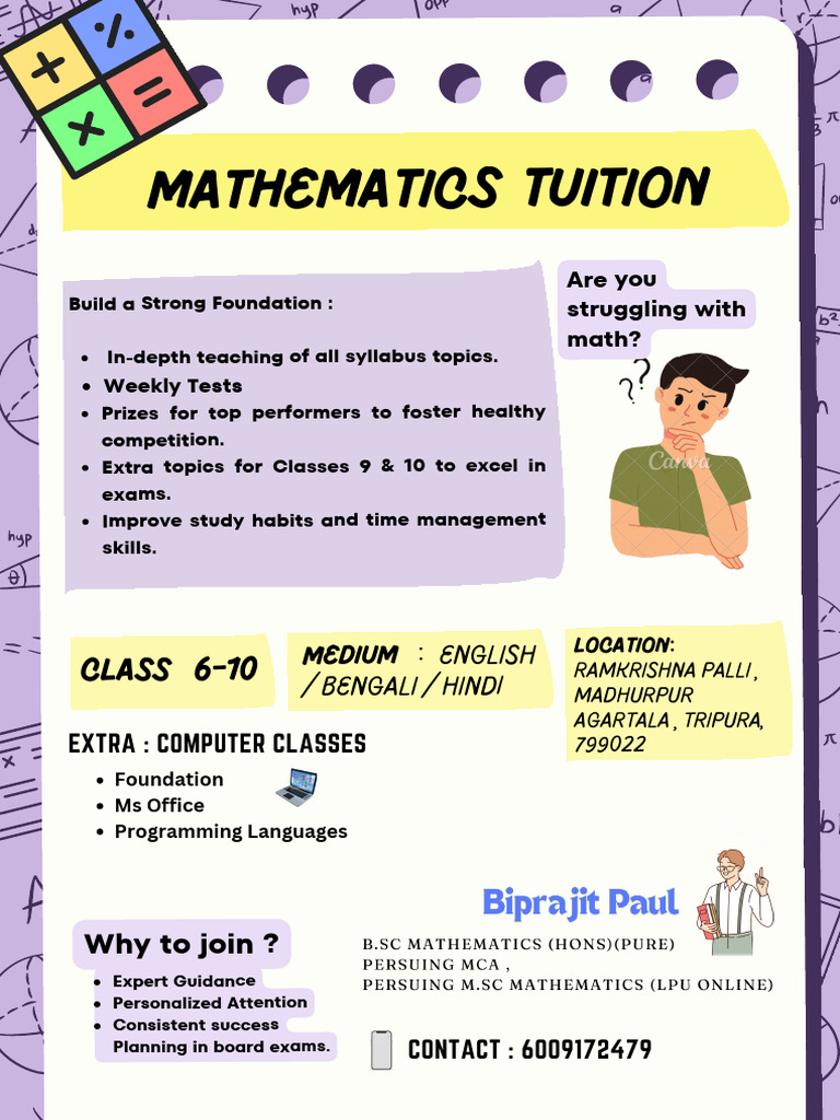Mathematics Tuition Classes 6-10 | PDF