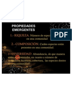 Propiedades emergentes-Comunidad ecológica