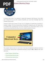 Acer Laptop Shortcut Keys Guide | PDF | Keyboard Shortcut | Software
