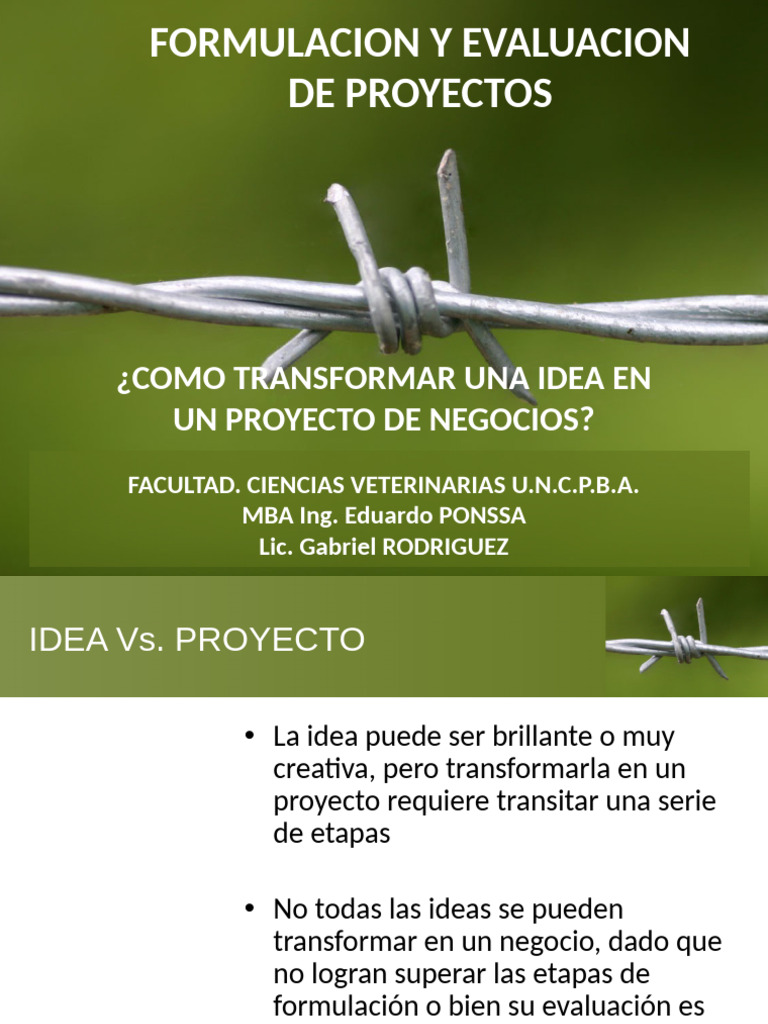 Como Transformar Una Idea en Un Proyecto de Negocios | PDF | Estado de ...