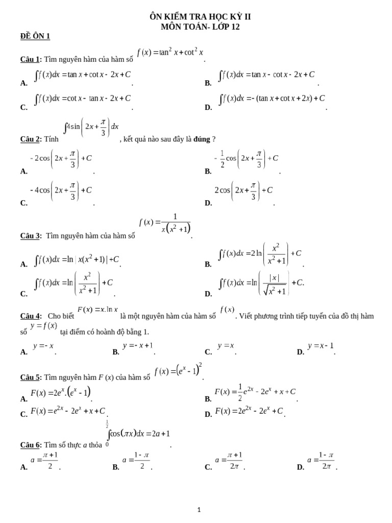 K12-+%C4%90%E1%BB%80+01+%C3%94N+HK2 | PDF