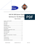1997 7.3L Diesel Engine OBD Summary