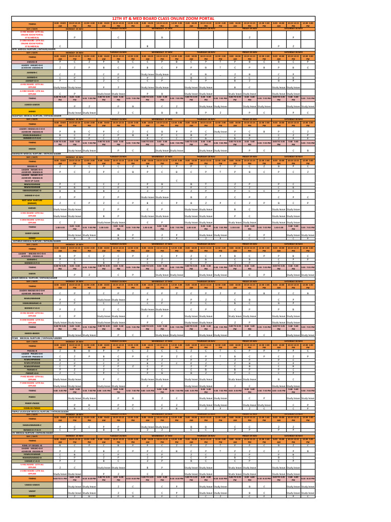 12Th Iit & Med Board Class Online Zoom Portal | PDF