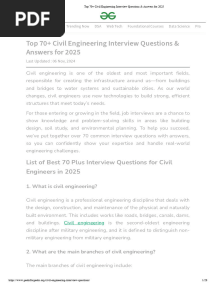 Top 70+ Civil Engineering Interview Questions & Answers for 2025 (1)