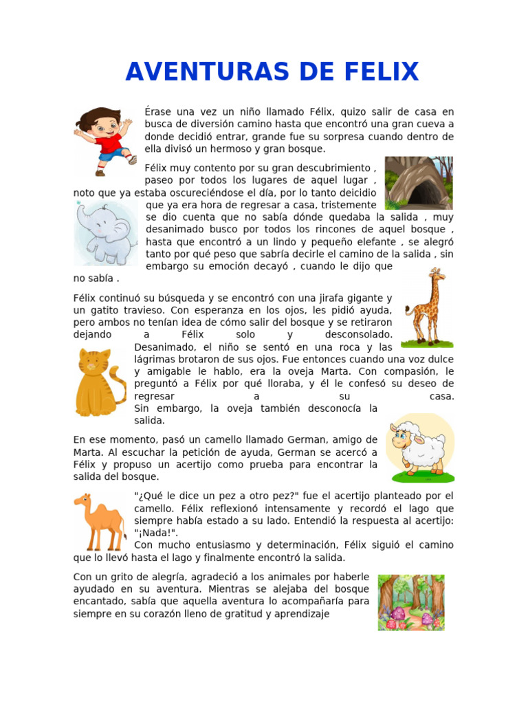 Félix y el Bosque Encantado | PDF