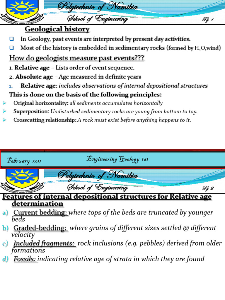 Understanding Geological History and Age Determination | PDF