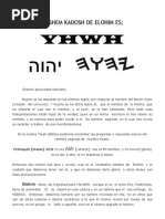 El Shem Kadosh de Elohim Es