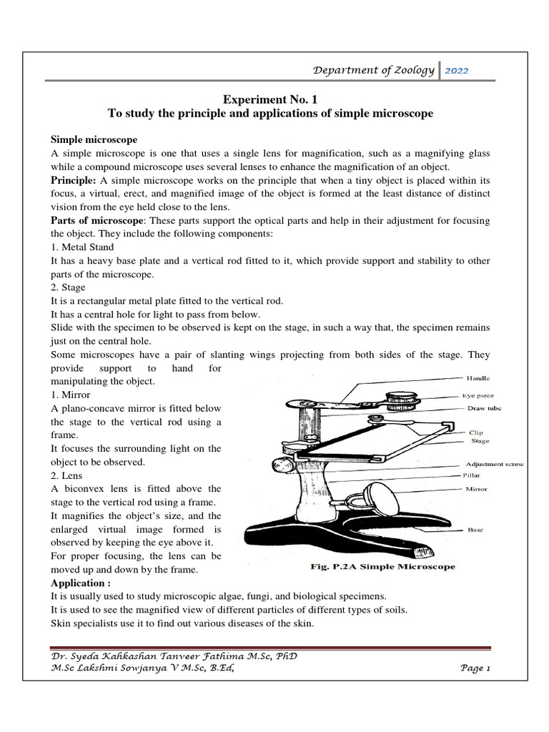 BSc 3rd Sem Lab Mannual | PDF | Microscope | Centrifugation