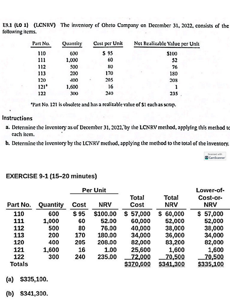 INVENTORIES 2 Kieso (Exercises Only) | PDF