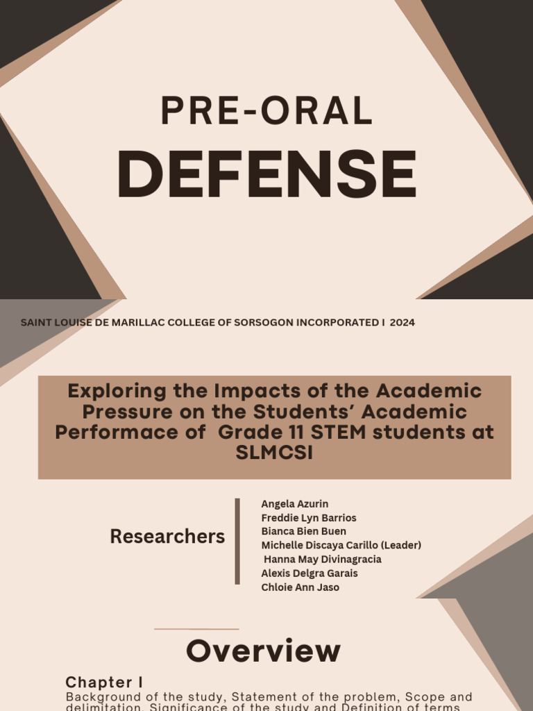 Impact of Academic Pressure on STEM Students | PDF | Survey Methodology ...