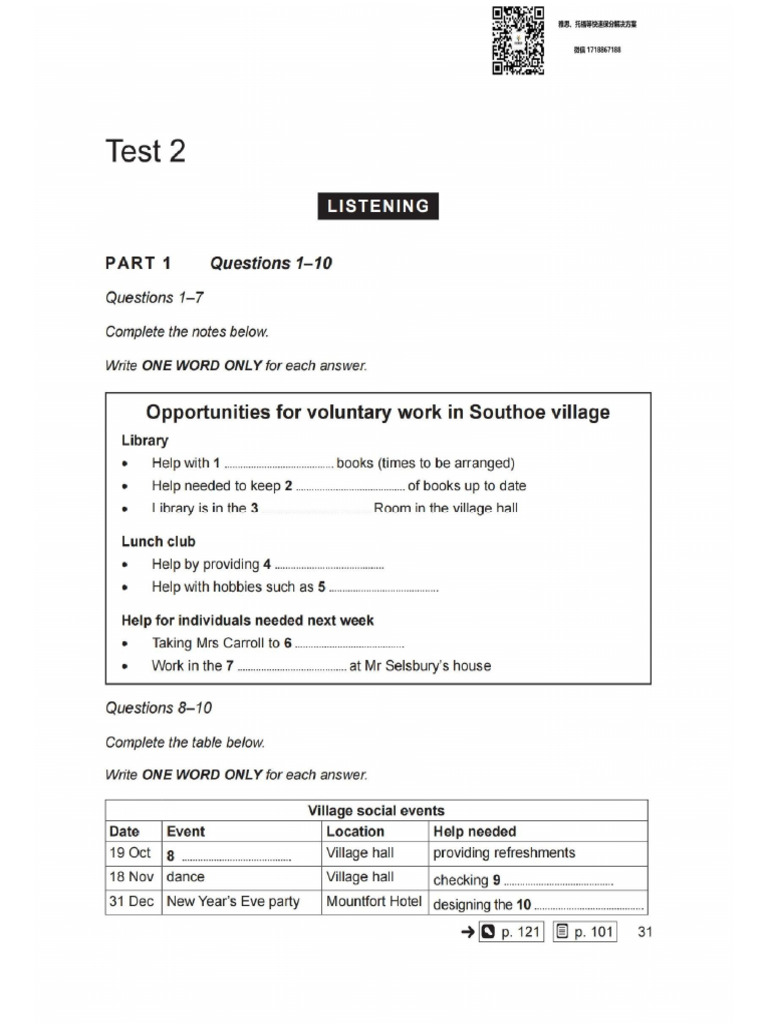 2 Listening Test 2 Pdf