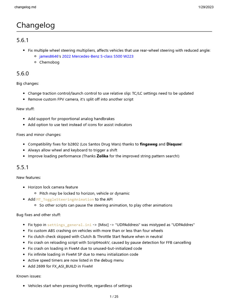 FiveM Vehicle Transmission Changelog | PDF | Manual Transmission ...
