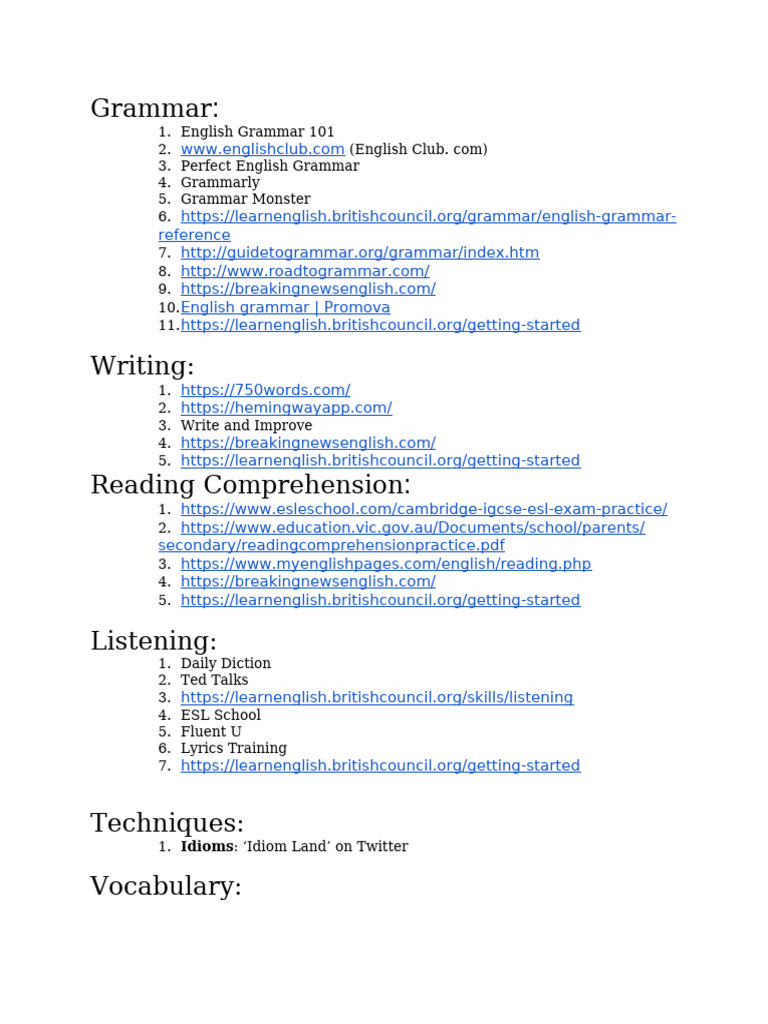 English CAP | PDF