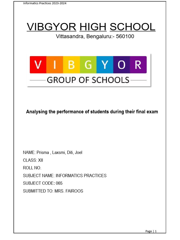 Student Performance Analysis Project | PDF | Software Testing ...
