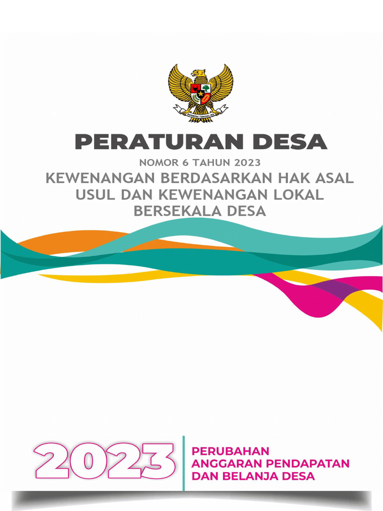 Cover Perdes Kewenangan Desa | PDF